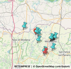 Mappa Viale Giuseppe Garibaldi, 41033 Concordia sulla Secchia MO, Italia (6.53167)