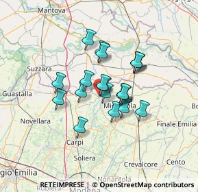 Mappa Viale Giuseppe Garibaldi, 41033 Concordia sulla Secchia MO, Italia (9.5045)