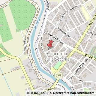 Mappa Viale Giuseppe Garibaldi, 8, 41033 Concordia sulla Secchia, Modena (Emilia Romagna)