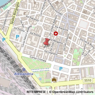 Mappa Via San Francesco D'Assisi, 32, 15121 Alessandria, Alessandria (Piemonte)