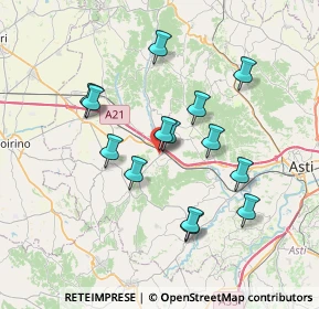 Mappa Via delle Rose, 14018 Villafranca D'asti AT, Italia (6.54214)