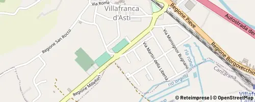 Mappa Villafranca d'Asti