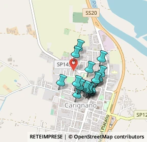 Mappa Via G. Porello, 10041 Carignano TO, Italia (0.34)