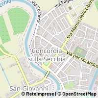 Kartta Concordia sulla Secchia