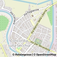 Mapa Concordia sulla Secchia