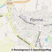 Mapa Poirino