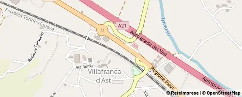 Mappa Villafranca d’Asti