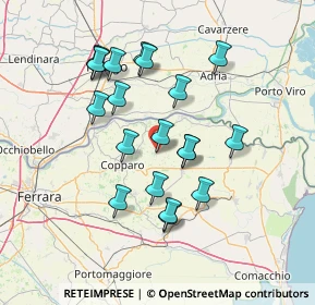 Mappa Via Gnani A., 44034 Copparo FE, Italia (13.3085)