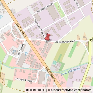 Mappa Via dell'Artigianato, 34, 45030 Occhiobello, Rovigo (Veneto)