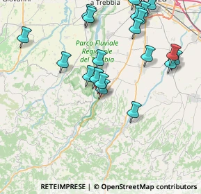 Mappa Strada Provinciale di Gossolengo, 29029 Rivergaro PC, Italia (8.924)