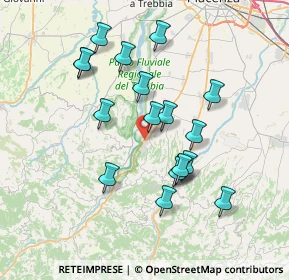Mappa Strada Provinciale di Gossolengo, 29029 Rivergaro PC, Italia (6.885)