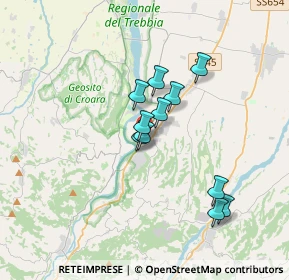 Mappa Strada Provinciale di Gossolengo, 29029 Rivergaro PC, Italia (2.71818)