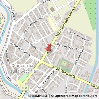 Mappa Via Martiri della Libertà, 6, 41033 Concordia sulla Secchia, Modena (Emilia Romagna)