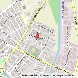Mappa Via Frescobaldi, 15, 41033 Concordia sulla Secchia, Modena (Emilia Romagna)