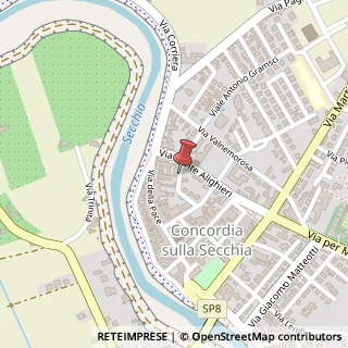 Mappa Via decime 9/a, 41033 Concordia sulla Secchia, Modena (Emilia Romagna)
