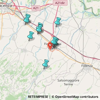 Mappa Via Dieci A., 29017 Fiorenzuola d'Arda PC, Italia (6.62545)