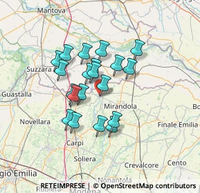 Mappa Via G. Carducci, 41033 Concordia Sulla Secchia MO, Italia (10.6225)