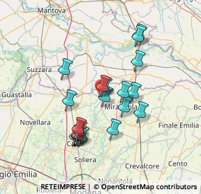 Mappa Via G. Carducci, 41033 Concordia Sulla Secchia MO, Italia (12.6225)