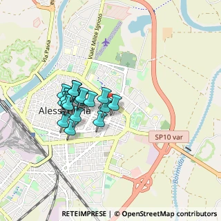 Mappa Via Fiume, 15121 Alessandria AL, Italia (0.7175)