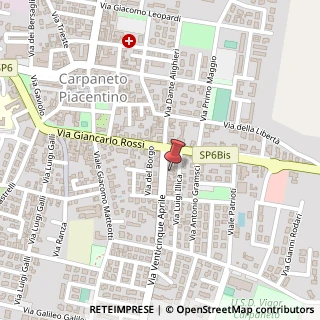 Mappa Via XXV Aprile, 11, 29013 Carpaneto Piacentino, Piacenza (Emilia Romagna)