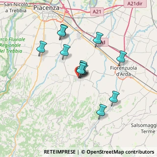 Mappa Via Galli, 29013 Carpaneto Piacentino PC, Italia (6.01417)