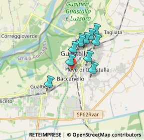 Mappa Via Cisa Ligure, 42016 Guastalla RE, Italia (1.22364)