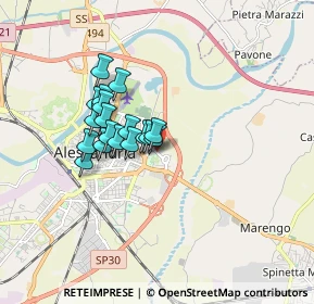 Mappa Via V. Moccagatta, 15121 Alessandria AL, Italia (1.26722)