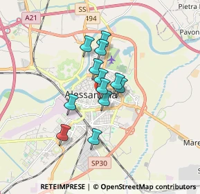 Mappa Via Pontida, 15100 Alessandria AL, Italia (1.1425)