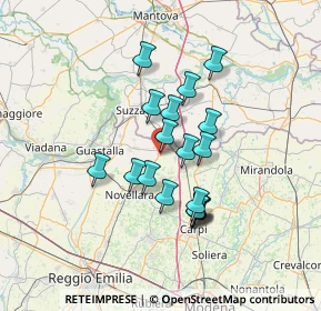 Mappa Viale F. S. Bianchi, 42046 Reggiolo RE, Italia (10.99667)
