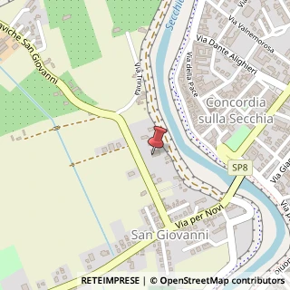 Mappa Via Chiaviche, 22, 41033 Concordia sulla Secchia, Modena (Emilia Romagna)