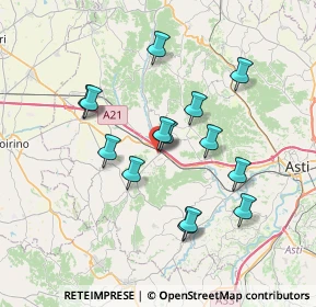 Mappa Via delle Rose, 14018 Dusino San Michele AT, Italia (6.52929)