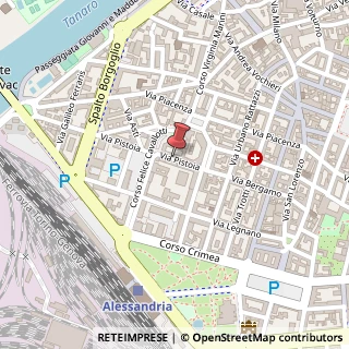 Mappa Via Ernesto Pistoia,  40, 15100 Alessandria, Alessandria (Piemonte)