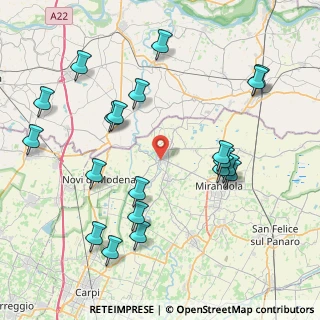 Mappa Viale Giacomo Matteotti, 41033 Concordia Sulla Secchia MO, Italia (9.3555)