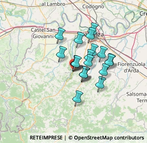 Mappa Via Don P. Luigi Veneziani, 29029 Rivergaro PC, Italia (8.9715)