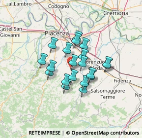 Mappa Via Meucci, 29013 Carpaneto piacentino PC, Italia (9.565)