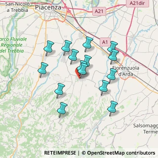 Mappa Via Saragat, 29013 Carpaneto piacentino PC, Italia (6.086)