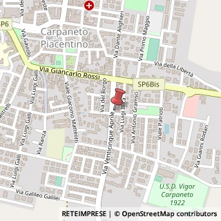 Mappa Via XXV Aprile, 19, 29013 Carpaneto Piacentino, Piacenza (Emilia Romagna)