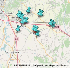 Mappa Via Baldassarre Brossa, 10046 Poirino TO, Italia (6.345)