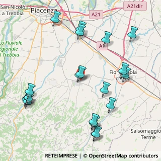 Mappa Via Corradine, 29013 Carpaneto Piacentino PC, Italia (10.044)
