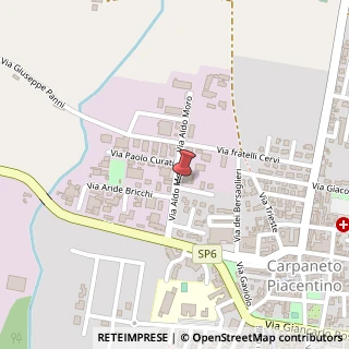 Mappa Via Bersani, 12, 29013 Carpaneto Piacentino, Piacenza (Emilia Romagna)