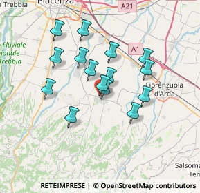 Mappa Via Aldo Moro, 29013 Piacenza PC, Italia (5.92933)