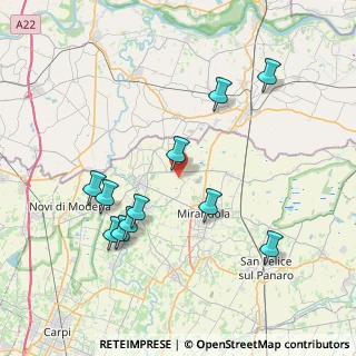 Mappa Via Bosco Monastico, 41033 Concordia sulla Secchia MO, Italia (8.05)