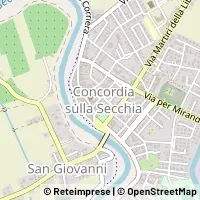 Kaart Concordia sulla Secchia