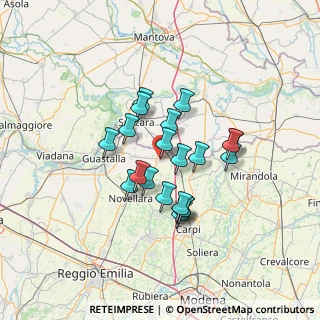 Mappa Via XXV Aprile, 42046 Reggiolo RE, Italia (10.5275)