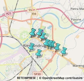 Mappa Via Spalto Marengo 44 Via, 15121 Alessandria AL, Italia (1.18545)