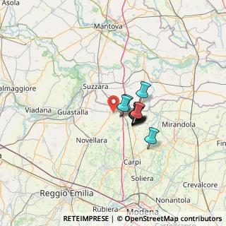 Mappa 42046 Reggiolo RE, Italia (7.28545)