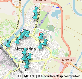 Mappa Via Spalto Marengo 44 Via, 15121 Alessandria AL, Italia (1.04933)