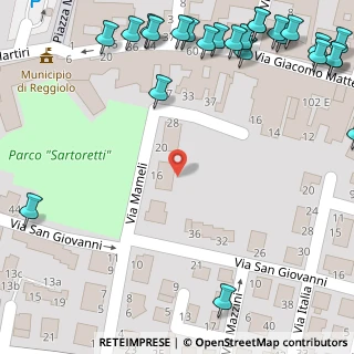 Mappa Via Goffredo Mameli, 42046 Reggiolo RE, Italia (0.1)