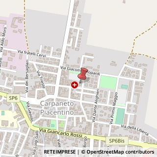 Mappa Via Boccaccio, 1, 29013 Carpaneto Piacentino, Piacenza (Emilia Romagna)