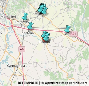 Mappa Via Don Nicola Fissore, 10046 Poirino TO, Italia (8.492)